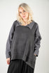 Knitted vest with geometric pattern